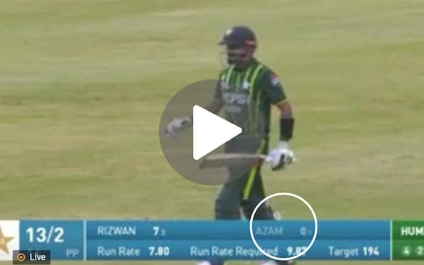 [Watch] Babar Azam 'Gets Humiliated' Vs Ireland; Falls For A Duck In A Must-Win Tie